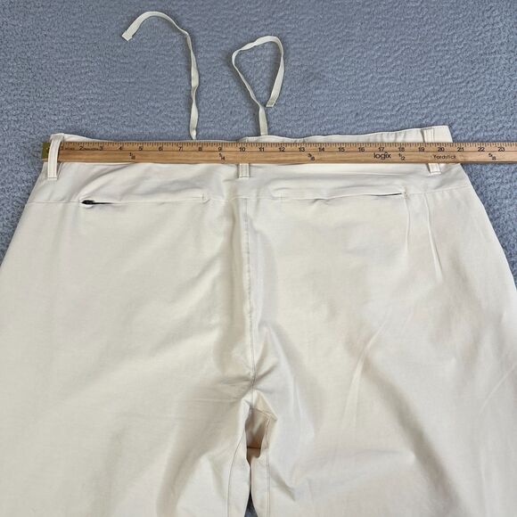 Lot of 2 Fabletics Chino Pants 41x32 Khaki Beige Cream Tapered Athleisure Hiking - Picture 7 of 16